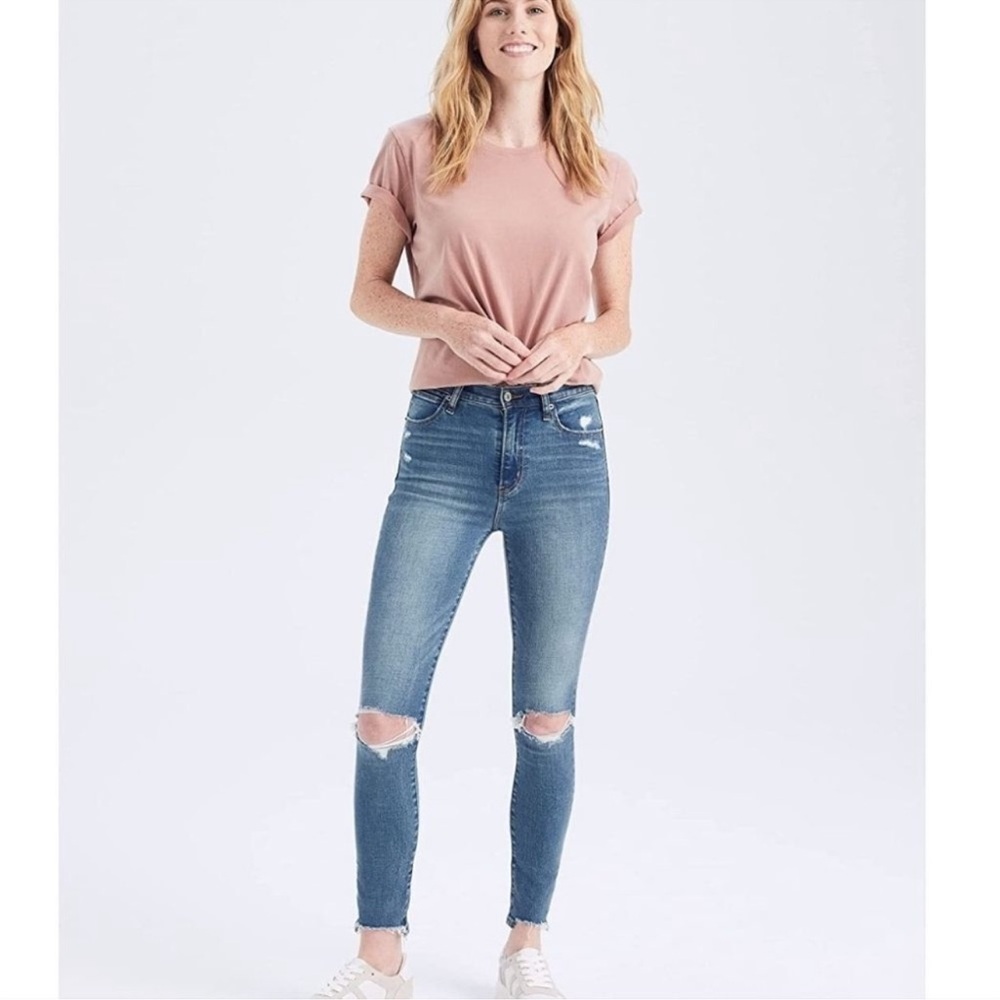Abercrombie Women's super skinny ankle high rise Jeans